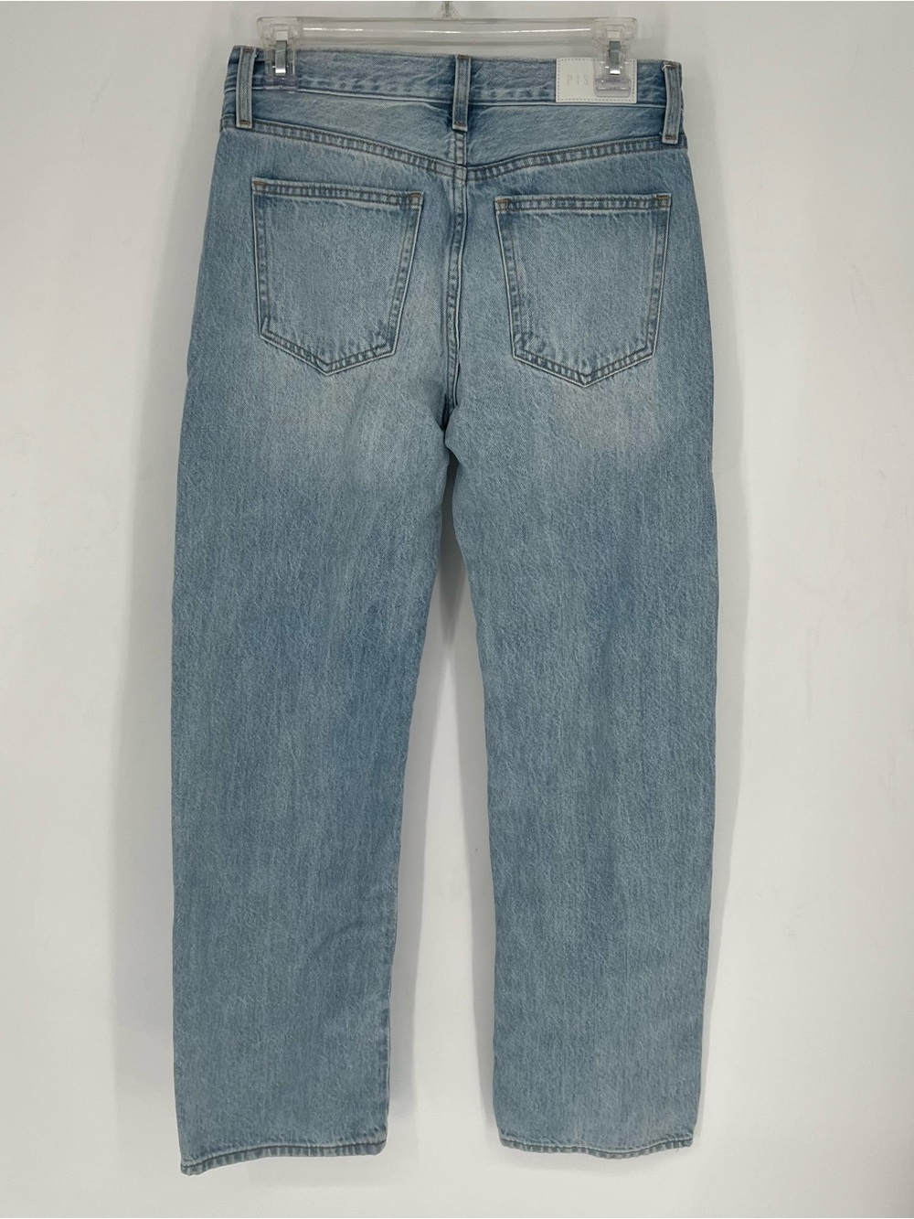 Pistola Lexi Mid-Rise Bowed Straight-Leg Jeans 25 Vintage Wash - Picture 7 of 15